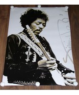 Jimi Hendrix Vintage Poster Black/White Concert Pose  - $19.99