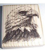 EAGLE HEAD NEW mounted rubber stamp - $8.50