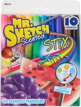 Mr. Sketch Scented Stix Markers Fine Tip Marker Assorted Colors 10 Count - $425.74 MXN