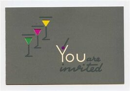 Holland America Line Cocktail Party Invitation 1965 SS Nieuw Amsterdam - $17.82