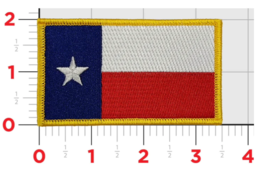 Texas Flag Throwback Embroidered Patch - £31.96 GBP