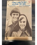 (They Long TO Be) Close To You Sheet Music 7 Page Booklet *Pre-Owned/Nic... - $17.64 CAD