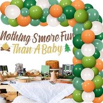 Camping Theme Baby Shower Decorations For Boys Girls Funny Nothing S&#39;More Fun Th - £25.38 GBP