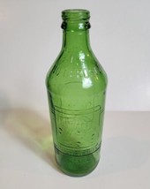 Vintage Antique 7up Soda Bottle Glass Green Solid VTG - £30.81 GBP