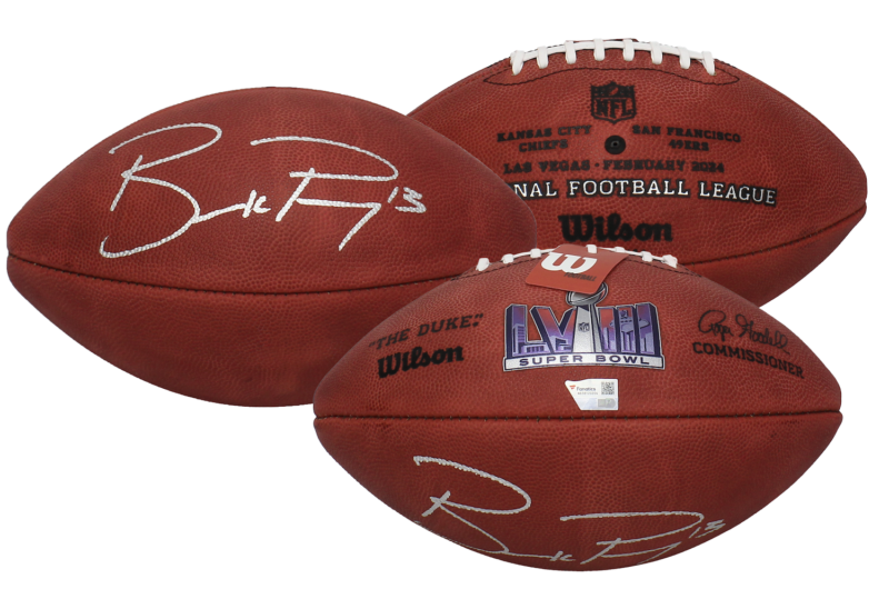 Primary image for Brock Purdy Autographed 49ers Official Super Bowl LVIII Football Fanatics