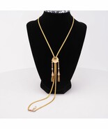 14K Victorian Enamel Cherub Tassel Slide Chain Necklace Lorgnette Watch ... - $2,697.10 CAD