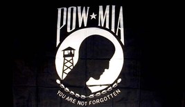 NEW POW MIA FLAG military item  war banners novelty flags 3X5 powmia sign decor - £5.30 GBP