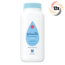 12x Pack Johnson&#39;s Aloe &amp; Vitamin E Baby Powder | 1.5oz | Fast Shipping - £23.45 GBP