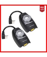 Weatherproof Programmable Timer for Outdoor Lights - 13A 24-Hour Automation - $42.68 CAD