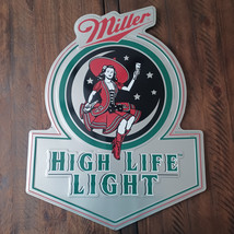 Miller High Life Brew Milwaukee Vintage Style Tin Metal Sign 30&quot; X 23&quot; RARE - $145.08