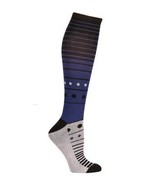 Windsor Gradual Compression Socks Bamboo Patriotic Blue 15/20 MMHG 20&quot; L... - £19.04 GBP