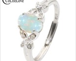 Colife jewelry 100 natural opal ring for woman 0 3ct 0 4ct 0 6ct australia opal thumb155 crop