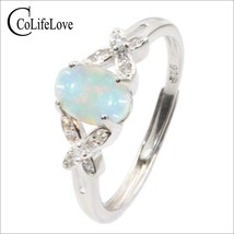 CoLife Jewelry 100% Natural Opal Ring for Woman 0.3ct 0.4ct 0.6ct Australia Opal - £38.60 GBP