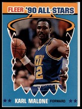 1990-91 Fleer #7 Karl Malone All-Stars - $1.50