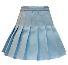 Women High Waist Solid Pleated Mini Slim Single Tennis Skirts ( L, Light... - $25.73