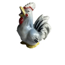 Rooster Ceramic Figurine Made in Japan 2 3/4&quot; Farm Animal Farmhouse Vintage - £14.38 GBP