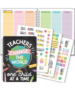 Colorful Chalk Undated Teacher Planner | 2025-2026 | Teaching Supplies - $33.94 CAD