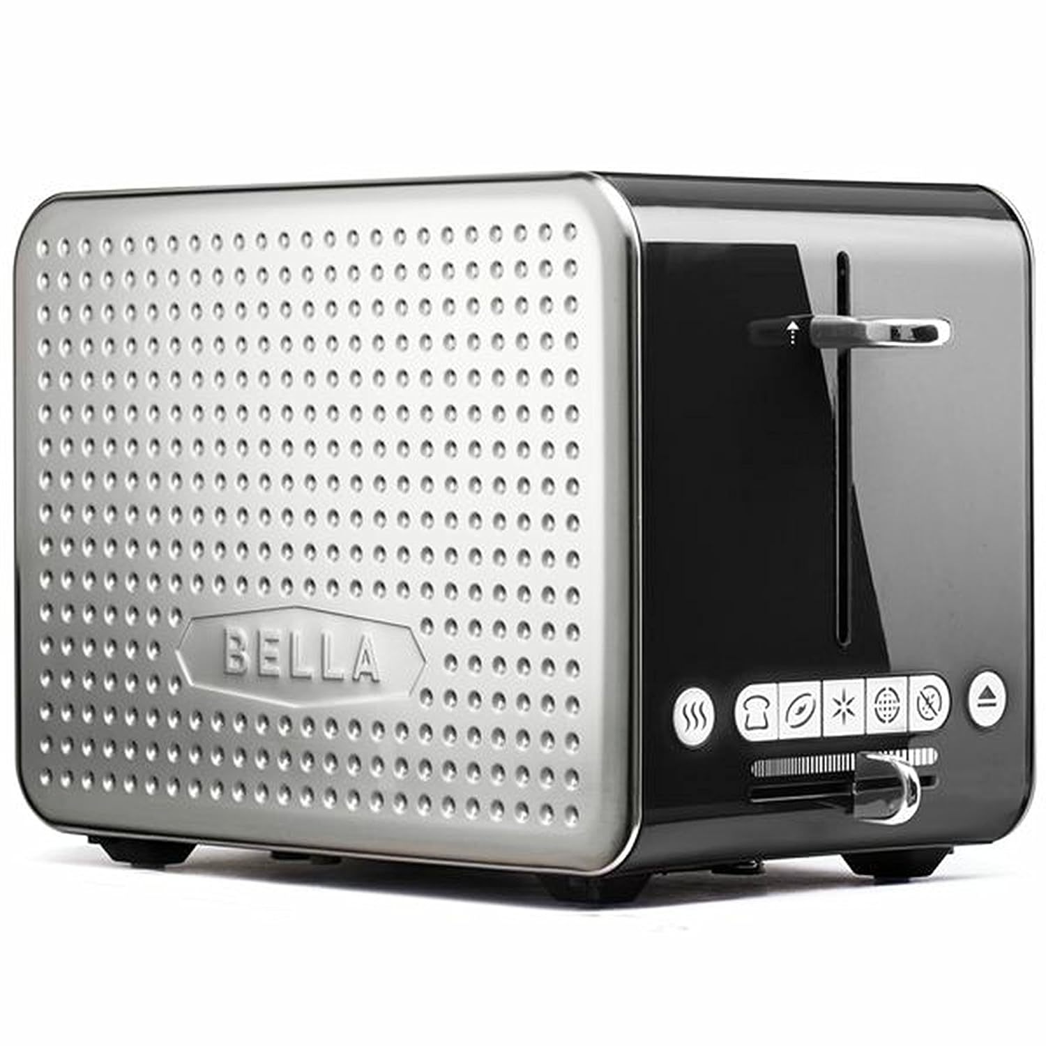 BELLA 2 Slice Toaster with Wide Slots, Touchscreen Removable Crumb