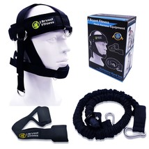 Neck Harness Head - Weight Lifting With Resistance Tube Bands - Door Anc... - £36.82 GBP