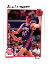 1991-92 Hoops #63 Bill Laimbeer Detroit Pistons - £2.24 GBP