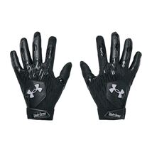 Under Armour UA Clean Up Baseball Batting Gloves Mens Large Black Pair - $21.99