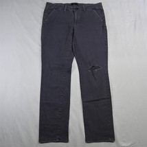 American Eagle 12 Blue Gray Skinny Stretch Womens Chino Pants - £14.15 GBP
