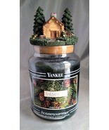 Yankee Candle BALSAM FIR Housewarmer 22 oz. Jar Candle w/ Log Cabin Tree... - $650.03 MXN
