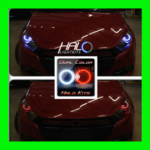 2013 2015 Oracle Dodge Dart White/Red Dual Color Led Headlight Halo Ring Kit - $182.99