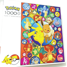 Pokemon 1000 Piece Jigsaw Puzzle Pokemon Bubbles Pikachu Eevee Nintendo NEW - £14.87 GBP