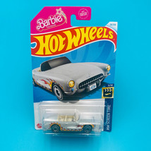 Ken&#39;s Corvette Barbie The Movie Hot Wheels 1956 Gray 29/250 HW Screen Time 3/10 - $3.28