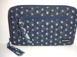 Vera Bradley Seaport Navy Zip Around Wallet Clutch Wristlet Retired 2002 - £9.94 GBP