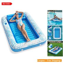 Inflatable Lounger Float for Relaxation &amp; Sunbathing - 71'' x 48'' - $79.15