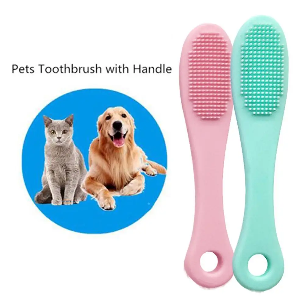House Home Dog Cat Finger Toothbrush Pet Soft Finger Nose Blackhead Cleaning Bru - £19.98 GBP