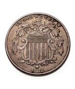1882 5C Escudo Níquel En Extra Fina XF Estado Natural Color, Bonito Detalle - $1,638.88 MXN