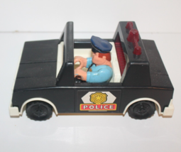 Vintage Toys 1981 Fisher Price Husky Helper Police Patrol Car  Officer Set #332 - $14.84