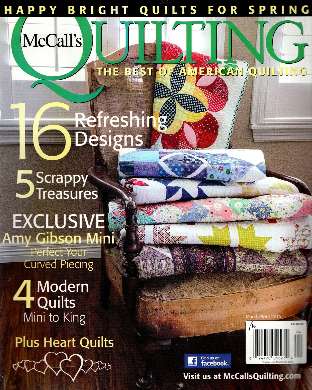 McCall's Quilting Magazine Happy Bright Quilts for Spring Amy Gibson Mini 2015