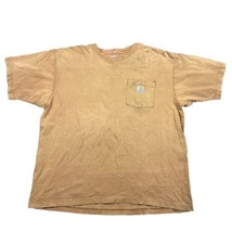 Vintage Carhartt Pocket T Shirt Fits XL Boxy Loose Fit Workwear Faded Distressed - £20.58 GBP