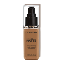 L.A. Colors Truly Matte Foundation - Long Wearing - #CLM361 - *DEEP TAN* - £3.14 GBP