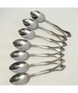 West Bend Affection Oneida Oval Soup Spoons 6 3/4&quot; Stainless Lot of 7 - €20,41 EUR