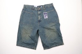 NOS Vintage Streetwear Mens 40 Relaxed Fit Baggy Hip Hop Denim Jean Shorts Blue - £55.35 GBP