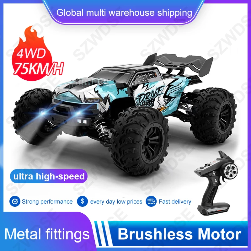 New High Speed RC Car 4WD Off Road Vehicle 70KM/H Brushless Motor Professional - £91.58 GBP+