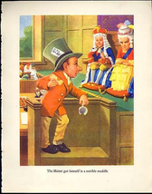 Nice1940s Print Mad Hatter On Trial Alice In Wonderland - £20.90 GBP