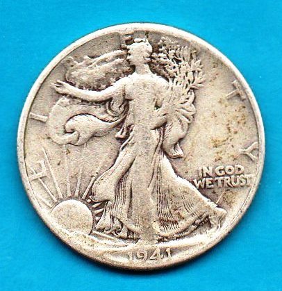 1941 Walking Liberty Half Dollar - Silver - $19.00