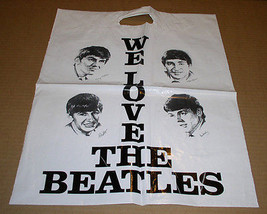 The Beatles Bag Vintage Plastic Shopping Bag - £31.96 GBP