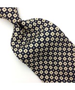 Tommy Hilfiger Usa Made Tie Navy White Silk Necktie Paisley Square Dots ... - £13.93 GBP