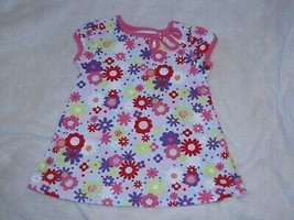 Hanna Andersson Bright Floral Baby Girl Spring/Summer Cotton Dress 3-6 60 - £13.22 GBP