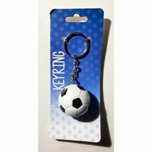 Soccer Ball Poly-Resin Keychain - Show Your Sport Pride! - Soccer Key Chain - £3.17 GBP