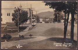 North Troy, Vermont RPPC Street Scene ca. 1930 - Richardson Photo #816 - £15.65 GBP