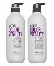 KMS California Color Vitality Blonde Shampoo & Conditioner Duo 25.3oz set - £39.56 GBP