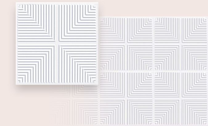 Styrofoam Easy Glue Up Ceiling Tile 20x20 #R-06 - $3.43